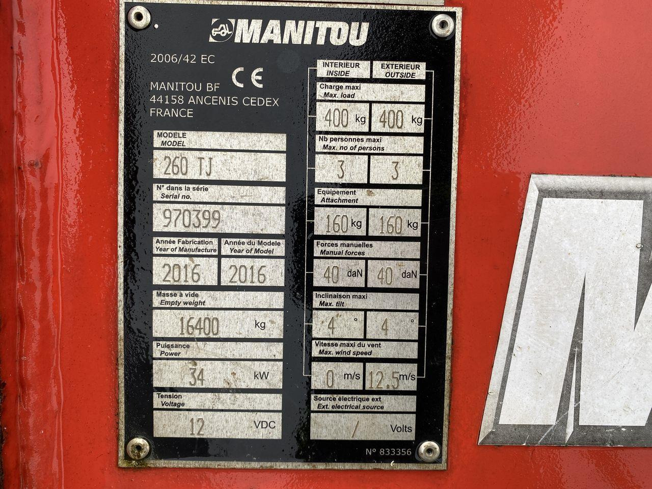 Bomlift Manitou 260TJ