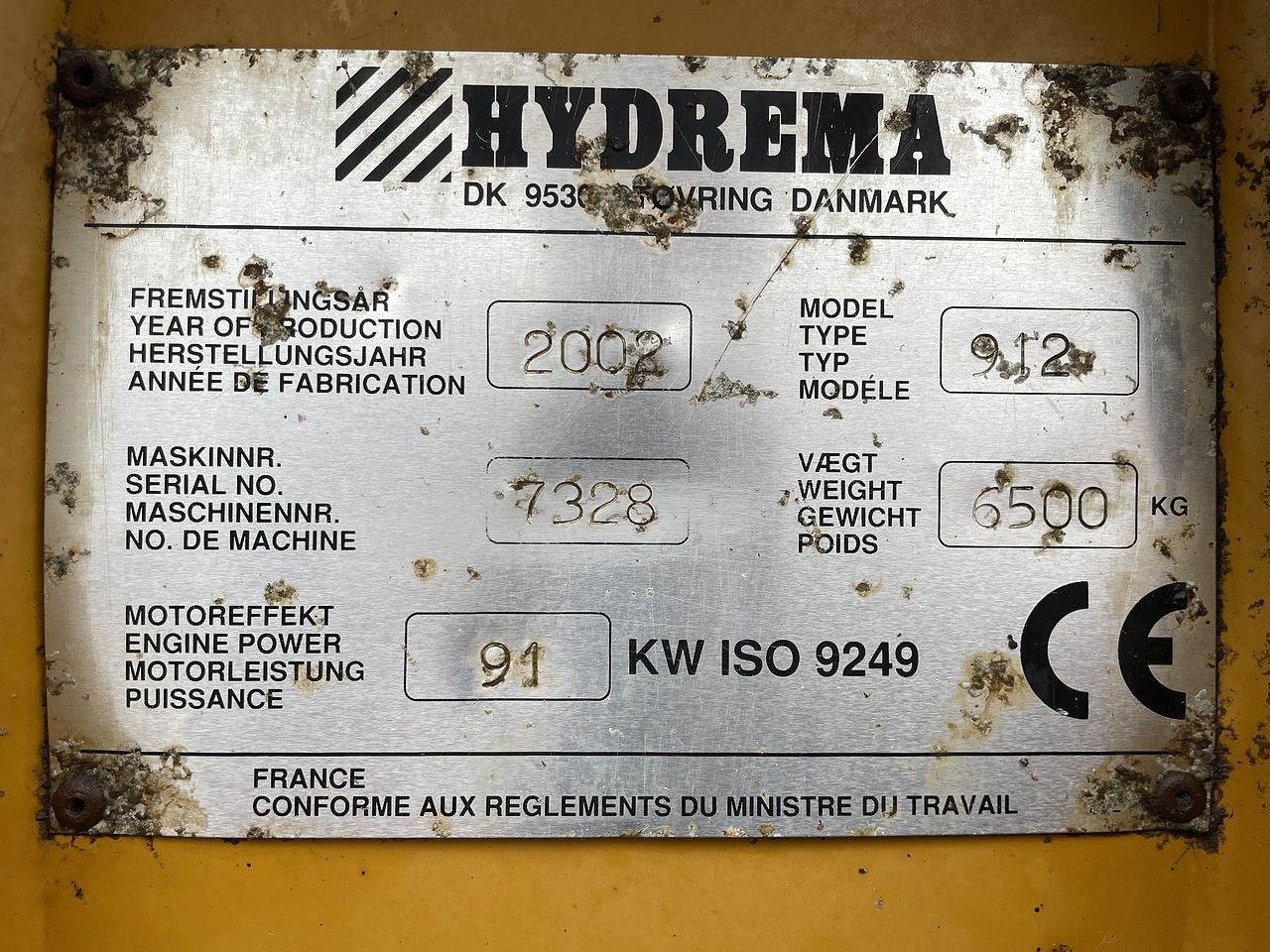 Knækstyret dumper Hydrema 912