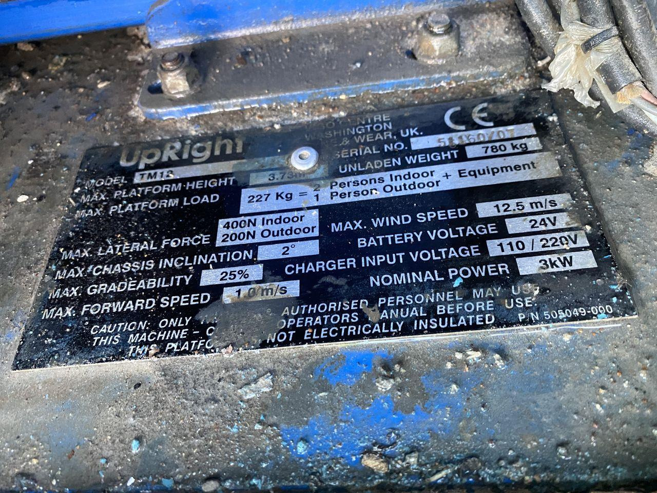 Søjlelift Snorkel TM12