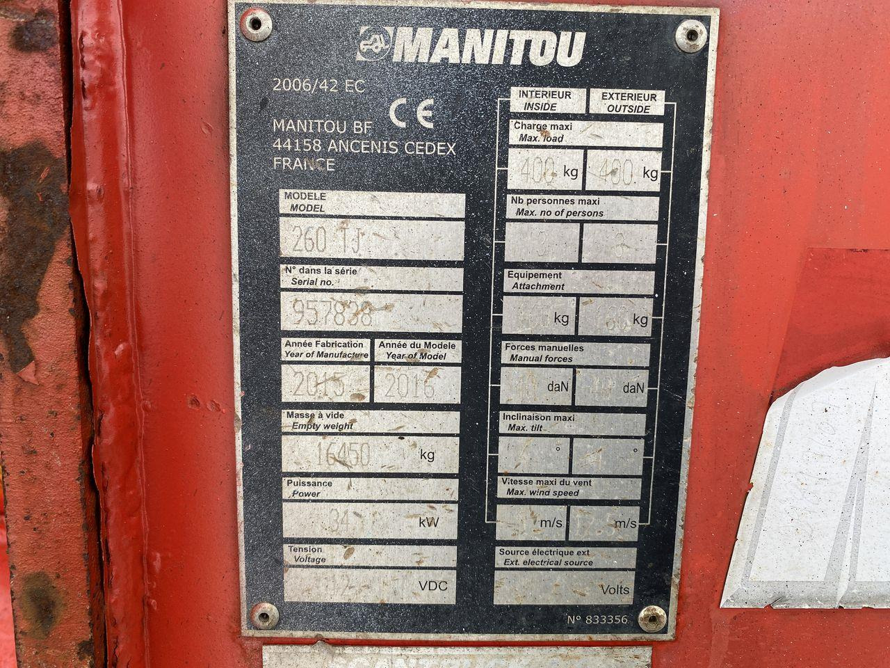Teleskoplift Manitou 260TJ