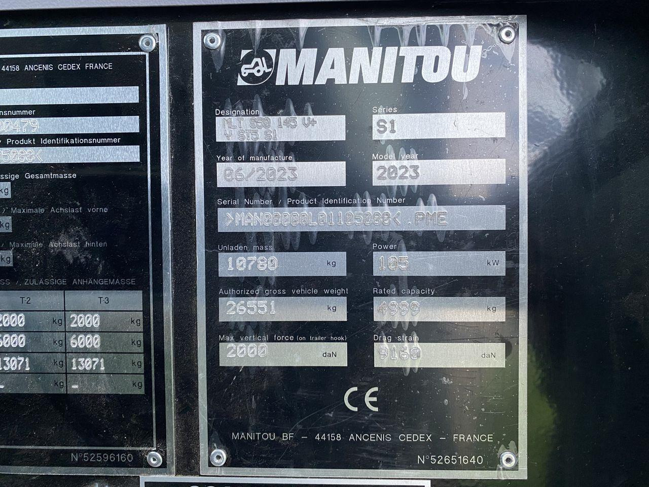 Teleskop truck Manitou MLT850-145V+ Elite ST5