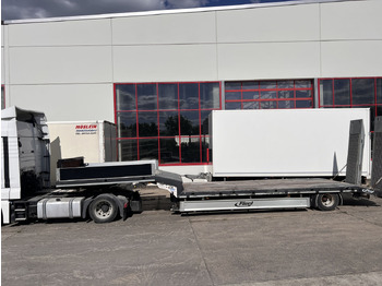 Nedbygget platform sættevogn FLIEGL