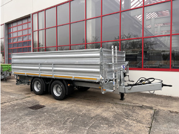 Ny Tipvogn påhængsvogn Möslein TTD 19 AB  19 t Tandem 3 Seiten Kipper TiefladerAufsatzbordwänden-- Neufahrzeug --: billede 4