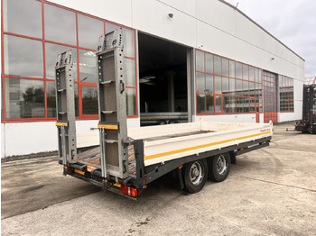 Nedbygget platform påhængsvogn til transportering tungemaskiner Möslein TTS 11 Schwebheim  Tandemtieflader: billede 4