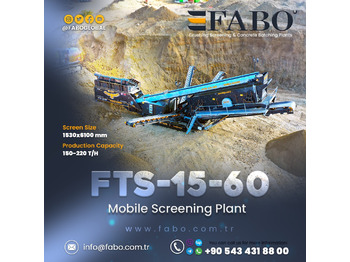 Ny Sorterværk FABO FTS 15-60 Mobile Screening Plant | Tracked Screening Plant: billede 1