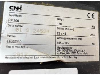 Hydraulisk hammer for Gravemaskine INDECO HP200: billede 4