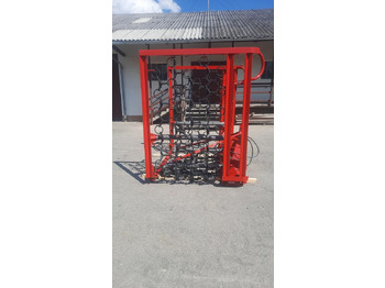 Ny Græsharve Wiesenegge 6 - 8m Wiesenstriegel Wiesenschleppe Traktor John deer: billede 5