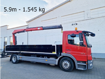 Lastbil med kran MERCEDES-BENZ Atego 1218