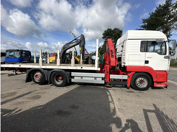 Lastbil med lad, Lastbil med kran MAN TG 360 A 6x2 + KRAN ATLAS 100.1 A3 - PLATFORM 5m80 - E3 - LIFT-AXLE - FULL AIR SUSPENSION - ZF AS TRONIC -  BE TRUCK: billede 4