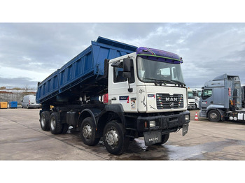 Tipvogn lastbil MAN 35.414 (6 CYLINDER / 8X6 / BIG AXLES / STEEL SUSP. / LAMES / GRAND PONT): billede 2
