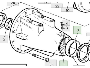 Aksel og reservedele JOHN DEERE