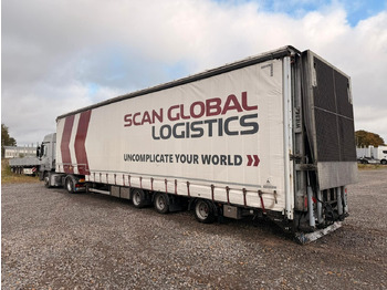 Nedbygget platform sættevogn WIESE