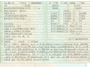 Lastbil chassis Mercedes-Benz 2558 6x2 Fahrgestell Chassis | Retarder | Klima: billede 2 Lastbil chassis Mercedes-Benz 2558 6x2 Fahrgestell Chassis | Retarder | Klima: billede 2