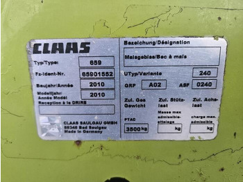 Majsskærebord Claas Orbis 750: billede 5