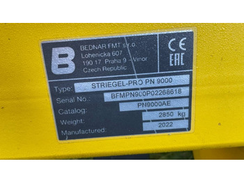 Halmstrigle Bednar Striegel PRO PN 9000: billede 2