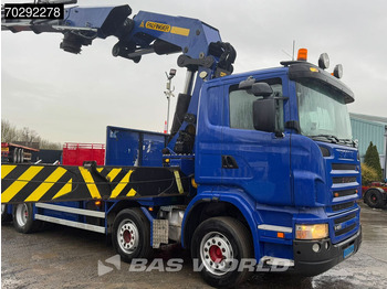 Lastbil med lad, Lastbil med kran Scania R420 8X2 Palfinger PK100002 Crane Kran + PJ170 JIB Lift Axle Euro 4: billede 5