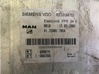 Kontrol blok for Lastbil MAN SIEMENS VDO ELEKTRONIK FFR 81.25805.7054: billede 2 Kontrol blok for Lastbil MAN SIEMENS VDO ELEKTRONIK FFR 81.25805.7054: billede 2