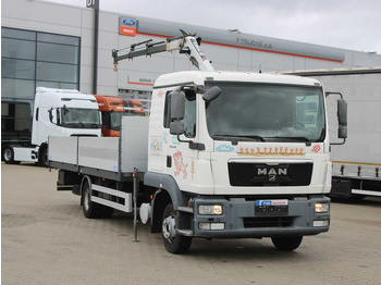 Lastbil med lad, Lastbil med kran MAN TGL 8.220, EURO 5, SIDEBOARD, TIRES 80%, HYDRAULIC ARM TLC_38A.3: billede 3