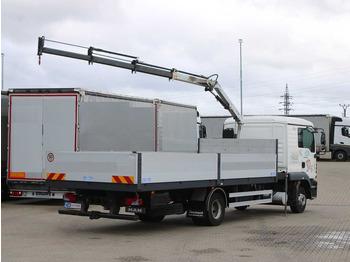 Lastbil med lad, Lastbil med kran MAN TGL 8.220, EURO 5, SIDEBOARD, TIRES 80%, HYDRAULIC ARM TLC_38A.3: billede 4