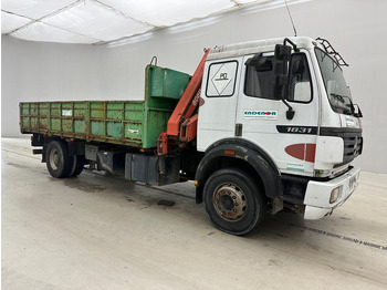 Tipvogn lastbil, Lastbil med kran Mercedes-Benz SK 1831: billede 3