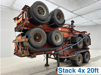 Containerbil/ Veksellad sættevogn VAN HOOL 20'