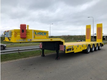 Ny Nedbygget platform påhængsvogn Lider LD07 80 Ton Quad/A Lowboy 3 m: billede 1