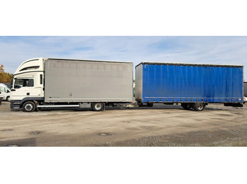 Lastbil med presenning MAN TGL 8.220 Edscha Gardine Jumbo: billede 5