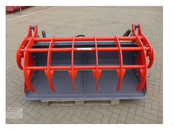 Ny Udstyr til ensilage Vemac Greifschaufel Silageschaufel Holzgreifer Forstzange 200cm NEU: billede 3