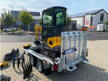 Minigravemaskine Minibagger BK1250KJSR + Tieflader + Zubehör *INKL.19% MWST*BERGER KRAUS*VERSTELLFAHRWERK* KUBOTA*SOFORT!*: billede 5