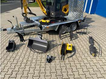 Minigravemaskine Minibagger BK1250KJSR + Tieflader + Zubehör *INKL.19% MWST*BERGER KRAUS*VERSTELLFAHRWERK* KUBOTA*SOFORT!*: billede 3