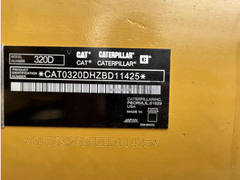 Bæltegravemaskine 320 Cat Excavator 320cl 320d 320dl 320d2 Secondhand Cat 320cl Excavator: billede 3