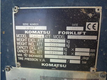Materialehåndteringsudstyr KOMATSU