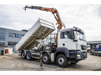 Tipvogn lastbil, Lastbil med kran MAN TGS 35.400+TEREX 16T/2: billede 2 Tipvogn lastbil, Lastbil med kran MAN TGS 35.400+TEREX 16T/2: billede 2