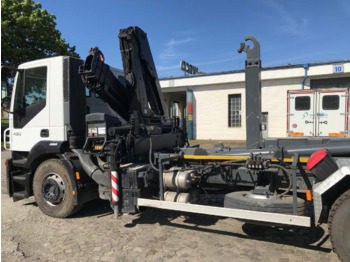 Lastbil kroghejs, Lastbil med kran Iveco STRALIS, 260S43Y/TN, hákový nosič kontajnerov s hydraulickým žeriavom: billede 2