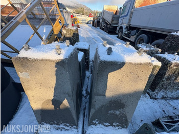 Bygningsudstyr Lattix sikkerhetsmaster 2 stk med 2 stk betongsokler: billede 4 Bygningsudstyr Lattix sikkerhetsmaster 2 stk med 2 stk betongsokler: billede 4