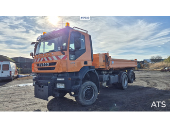 Tipvogn lastbil Tipper/sand spreader IVECO TRAKKER 410 6x4 (2008): billede 4
