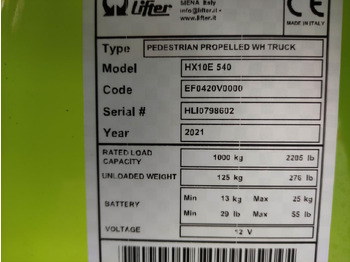 Håndløftevogn Pramac HX10E 540: billede 5 Håndløftevogn Pramac HX10E 540: billede 5