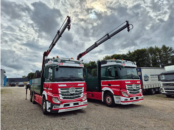 Lastbil med kran Mercedes-Benz Actros 2551/6x2 // Palfinger 16002 B // 2 x trucks: billede 2