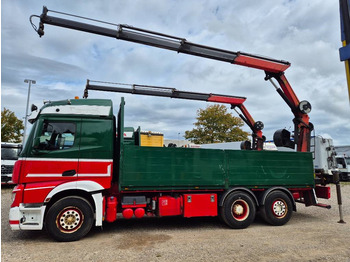 Lastbil med kran Mercedes-Benz Actros 2551/6x2 // Palfinger 16002 B // 2 x trucks: billede 4