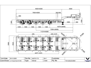 Ny Nedbygget platform sættevogn YALCIN: billede 4