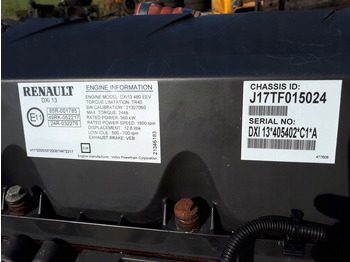 Motor for Lastbil Renault DXI13 480 EURO 5 EEV   truck: billede 2