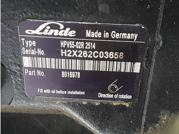 Hydraulik for Entreprenørmaskin Atlas AR65-Linde HPV55-02R-8016978-Drive pump/Fahrpumpe: billede 5
