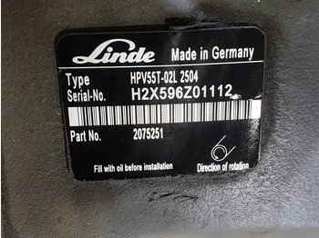 Hydraulik Linde HPV55-02L - Vögele - 2075251 -Drive pump/Fahrpumpe: billede 2