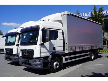 Lastbil med presenning MAN TGM 15.290 Curtainsider / Glob / Manual / 2 beds / 17 EPAL: billede 4