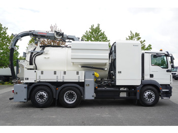 Slamsugemaskine MAN TGM 26.340 E6 / RIVARD sewage cleaner 11.8 m3 / 170 tho. km / steered axle: billede 2