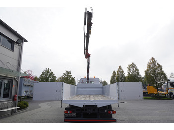 Lastbil med lad, Lastbil med kran MERCEDES-BENZ Antos 2540 / Flatbed 15 EPAL / Fassi F165 / 6.1 t / 8 m reach / remote control / rotator / 1600 MTH / steered axle: billede 4