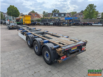 Containerbil/ Veksellad sættevogn Krone SDC 27 3-Assen SAF - Lift as - Schijfremmen - Achterschuiver - 20 2x20FT/30/40FT: billede 3