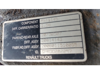 Differentialtandhjul RENAULT Midlum