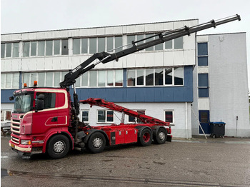 Lastbil med wirehejs, Lastbil med kran Scania R480 8X2 + HIAB 220-4 + REMOTE + HIAB MULTILIFT: billede 2 Lastbil med wirehejs, Lastbil med kran Scania R480 8X2 + HIAB 220-4 + REMOTE + HIAB MULTILIFT: billede 2
