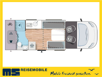 Delintegreret autocamper Chausson 640 ETAPE LINE /-2025- / XXL - HUBBETT & RAUMBAD: billede 2